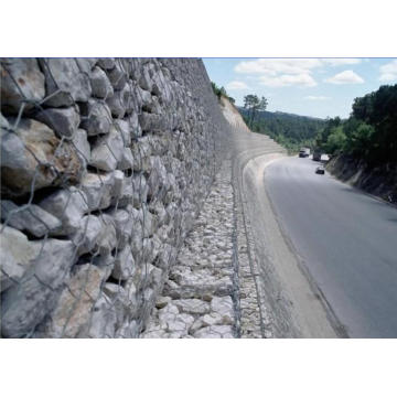 Alambre retorcido / alambre tejido Gabions / pared de contención de la gravedad de Gabion (XM-16)